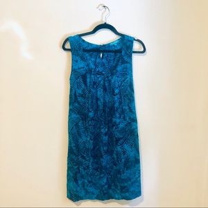 Bali Batiks Blue Hawaiian Summer Floral Dress
